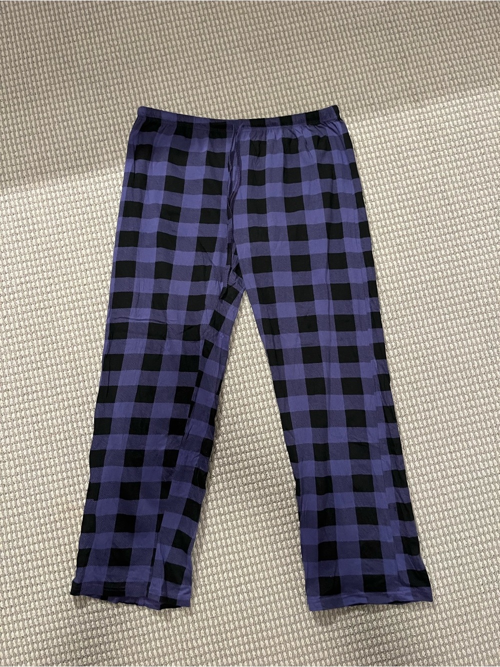 Just Love Purple and Black Plaid Pajama Bottoms
